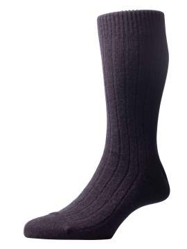 Chaussettes noires 85% cachemire Pantherella