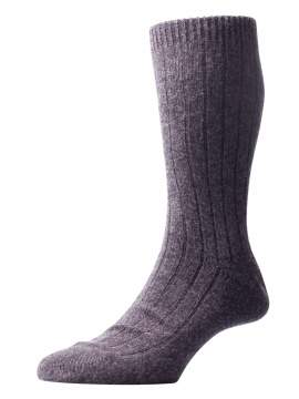 Chaussettes grises 85% cachemire Pantherella