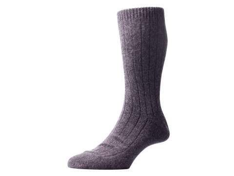 Chaussettes grises 85% cachemire Pantherella