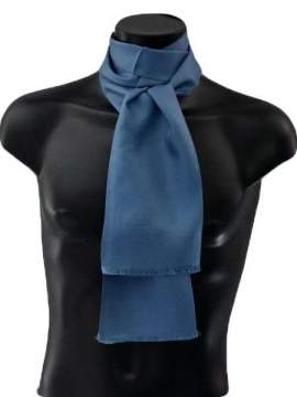 Echarpette bleue en soie Carven pour homme