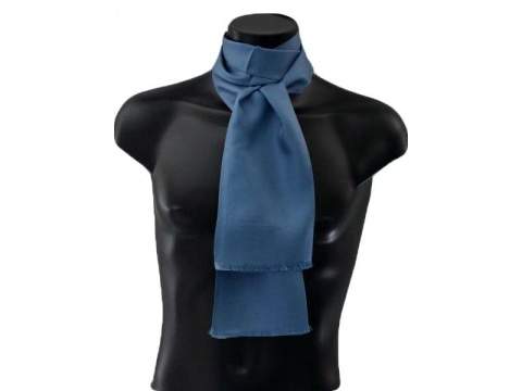 Echarpette bleue en soie Carven pour homme